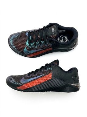 Nike Metcon 6 Mat Fraser PE CrossFit Training Shoe Black Crimson Sz 7